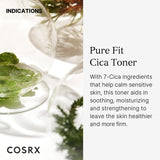 COSRX Pure Fit CICA Toner, 150ml / 5.07 fl.oz | Soothing Korean Toner for Sensitive Skin | Centella Asiatica Facial Toning Water | Korean Skin Care, Not Tested on Animals, Sulfates Free, Paraben Free