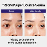 IOPE Retinol Serum Super Bounce Serum - Korean Retinol Eye Cream, Intensive Reactivating Korean Retinoid, Anti-Aging, Reduction in Fine Wrinkles, Gentle Nourishment for Sensitive Skin, 1.01 Fl Oz.