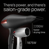 Diffuser Hair Dryer, 2200 Watt Professional Ionic Salon Blow Dryer, Ceramic Tourmaline Hairdryer with 2 Concentrator Nozzle Attachments, Pro Ion Quiet Dryers - Best Soft Touch Body