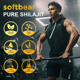 softbear Shilajit Resin 60g Pure Shilajit for Men Women, Himalayan Shilajit Supplement with 85+ Trace Minerals & Fulvic Acid Shilajit Resin Organic for Energy Immune Support