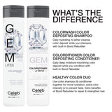 Celeb Luxury Intense Color Depositing Colorconditioner Conditioner + BondFix Bond Rebuilder, Vegan, Sustainably Sourced Plant-Based, Semi-Permanent, Viral and Gem Lites Colorconditioners