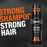 Alpecin Black Mens Shampoo with new Fragrance 2x 250ml | Hair Growth Shampoo | Men Shampoo for Natural Strong Hair | Hair Care for Men Made in Germany