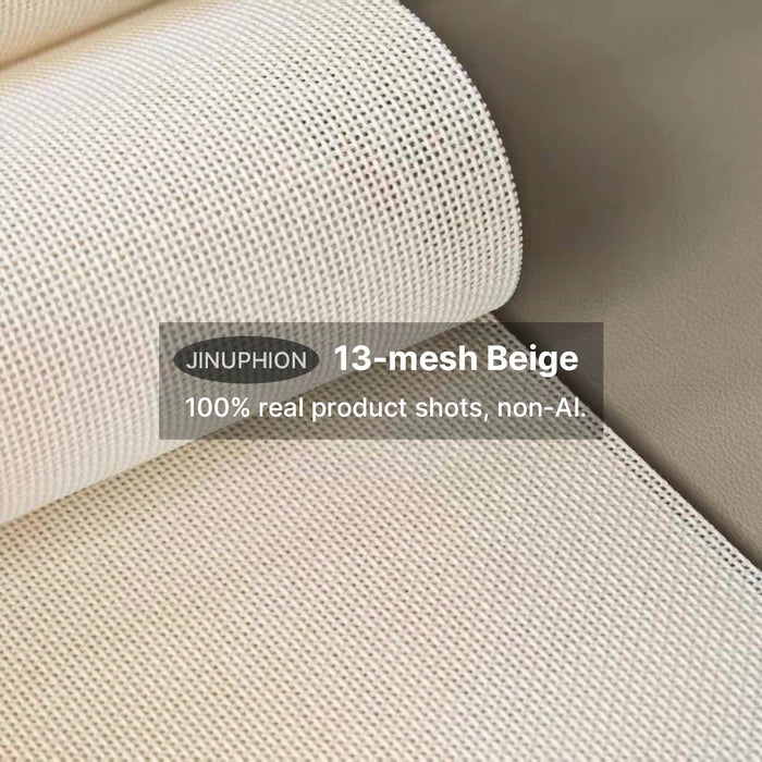 Needlepoint Canvas, 13-Mesh, 20" X 17", Beige Needlepoint Canvas Embroidery Blank Cloth