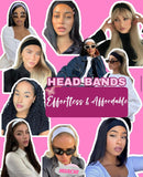 Headbands for Women Elastic Hair Bands for Women' Hair Non Slip Soft Cloth Fabric Sweat Headbands Yoga Running Sport Hair Accessories, 16 Pack Multicolor Fashion Women Headbands