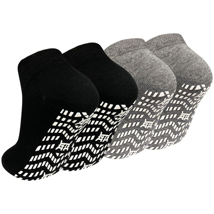 ZAKASA Non Slip Grip Socks for Men Non Skid Grippy Socks Anti Slip Gripper Socks for Elderly Hospital Yoga