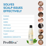 ProBliva Fungus Shampoo, Psoriasis Shampoo, Itchy Scalp Shampoo for Hair & Scalp - Help to Reduce Ringworm, Itchy Scalp - Contains Natural Ingredients Coconut Oil, Jojoba Oil, Emu Oil