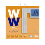 Weight Watchers Scales by Conair Scale for Body Weight, Digital Bathroom Scale with Body Fat and BMI in Large Display Clear