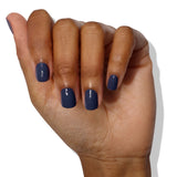 LONDONTOWN Indigo Blue Glossy Nail Polish, Midnight Kiss lakur, Vegan Chip-Resistant Long-Lasting Nail Lacquer, 40 fl oz