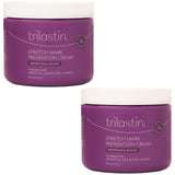 TriLASTIN Maternity Stretch Mark Prevention Cream (4oz) | Hypoallergenic and Paraben-Free | Pregnancy Must Haves | Stretch Mark Cream for Pregnancy | Scar and Stretch Mark Remover Cream (2 Pack)