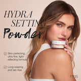 RMS Beauty Hydra Setting Powder - Talc Free Powder Makeup, Soft Focus Finishing Powder, Oil Absorbing Powder for Face, Blurring, Setting, & Pore Minimizer