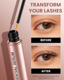 Feyano Eyelash Serum- Natural Comestic Eyelash Serum for Longer, Thicker Lashes & Brows, Boost Lash Serum Vegan & Cruelty-Free-Niacinamide, Centella Asiatica Leaf Extract(15 mLPink)