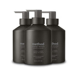 Method Gel Hand Soap, Vetiver + Amber, Reusable Black Aluminum Bottle, Biodegradable Formula, 12 oz (Pack of 3)