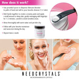 NeedCrystals Microdermabrasion Crystals DIY Face Scrub. Natural Facial Exfoliator for Dull or Dry Skin Improves Scars, Blackheads, Pore Size, Wrinkles, Blemishes & Skin Texture 8 oz. / 227g.