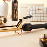 Hot Tools Pro Signature Gold Curling Iron | Long-Lasting, Defined Curls, (1 in)