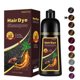 Instant Light Brown Hair Dye Shampoo 3 in 1, Herbal Hair Color Shampoo for Women Men, 16.90 Fl Oz Color Shampoo Hair Dye, Lasting Brown Hair Shampoo - Brown Hair Dye Shampoo (Light Brown)