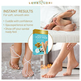 LOVE, LORI Foot Moisturizer Socks (10 Pack) - Foot Mask Moisturizing for Dry Cracked Feet & Heel - Feet Mask for Baby Feet - Foot Care for Women - Self Care Spa Gifts for Women