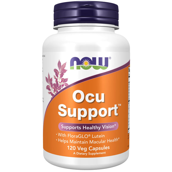 NOW Supplements, Ocu Support™ with FloraGLO® Lutein, plus Vitamins A, C and E, 120 Veg Capsules