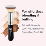 IT Cosmetics Celebration Foundation - Full Coverage, Anti-Aging Powder Foundation Makeup - Blurs Pores, Wrinkles & Imperfections - Pressed Powder With Hydrolyzed Collagen & Hyaluronic Acid - 0.3 oz