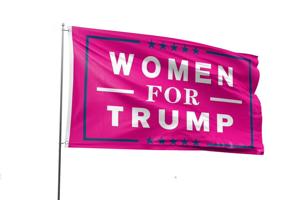 Women For Trump Flag 2x3FT Trump 2024 Flag President Election Supporter Fans Patriotic MAGA Banner With 2 Brass Grommets Outdoor Indoor (Women, 2x3ft)