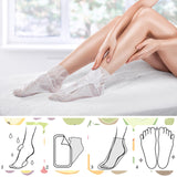 Swiffen 24 Pcs Fruits Beauty Foot Mask Bulk Hydrating Foot Moisturizing Socks Shea Butter Aloe Treatment Mask for Spa Kit Sleeping Skincare Gift Beauty Kits for Women