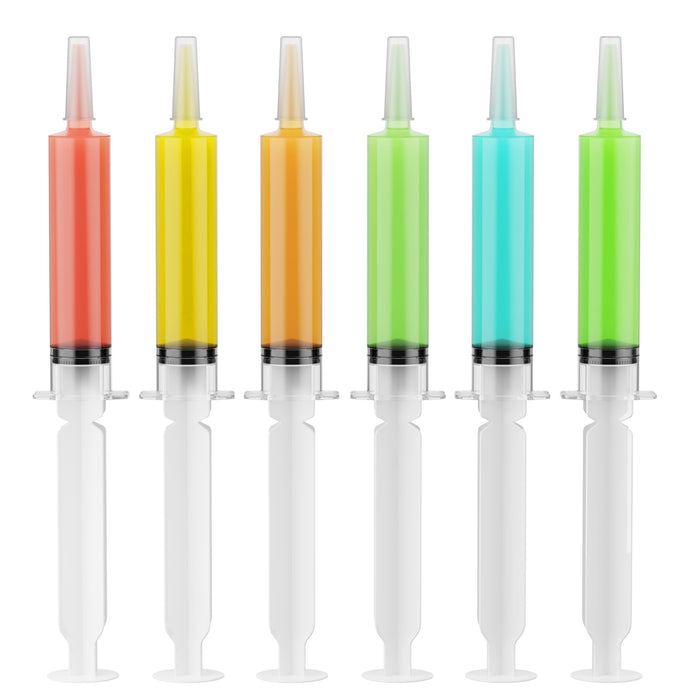 JOLLY PARTY 40 Pack Jelly Shot Syringes, 1.5 oz Jelly Shot Syringe With Caps, Reusable Plastic Syringe for Jelly Shot, Durable Jelly Shot Containers for Party Halloween, Christmas, Thanksgiving