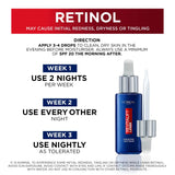 L'OREAL PARIS Pure Retinol Serum, Revitalift Laser Deep Anti-Wrinkle Retinol Night Serum For Face [Revitalift Laser Retinol Serum 30ml + x3 Hydra Genius Moisturiser Sachets 3ml]