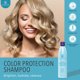 Ovation Color Protection Shampoo - Brightens and Hydrates Treated Hair - 12 oz - With Rice Bran, Avocado, Passionfruit Seed Oils