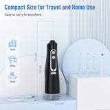 Cordless Water Flosser Teeth Cleaner Dental Oral Irrigator Picks Portable and Rechargeable 310ml Water Tank IPX7 Water Proof for Home and Travel Infiwarden (Black)