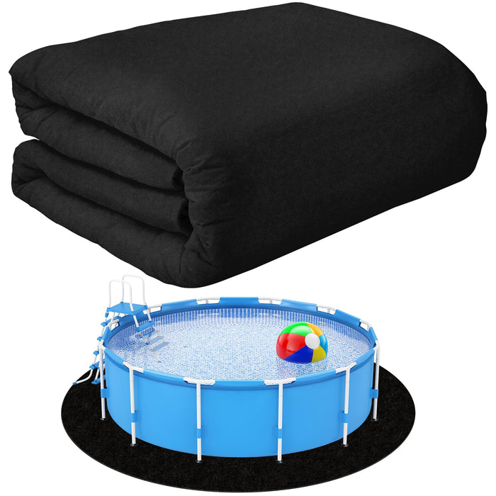 VICAMB 10ft Heavy Duty Round Pool Liner Pad for Above Ground Pool,Pool Ground Mat Under Pool Pad,Pool Bottom Liner Protector to Prevent Puncture and Extend Liner Life