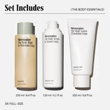 Nécessaire The Body Essentials Gift Set The Body Wash + The Body Lotion + The Body Serum. Replenish, Hydrate, Firm with Vitamins, Omegas, Glycerin, Niacinamide, Hyaluronic Acid, Peptides.