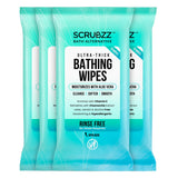 Extra Large Adult Bathing Wipes - Disposable Body Cleansing Wipes for Men, Women & Elderly - Great for Gym, Camping, Post Surgery - No Rinse Shower Bath Wipes - 40 Count