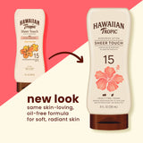 Hawaiian Tropic Island Tanning SPF 4 & Sheer Touch Ultra Radiance SPF 15 Sunscreen Lotions, 8oz Twin Pack