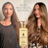 L'ANZA Keratin Healing Oil Hair Treatment, Hair Oil Revives & Nourishes Dry Damaged Hair & Scalp, Sulfate Free with Phyto IV Complex, Cruelty Free Volumizing Hair Care with UV Protection (1.7 Fl Oz)