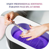 KARITE Paraffin Wax Refills, 4 Pack Lavender Scented Paraffin Wax Beads Blocks for Paraffin Bath, Paraffin Wax Machine Refills for Hand Feet Dry Skin,Deep Moisturizing, Hydration and nourish