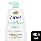 Dove, Body Wash for Softer and Smoother Effectively Washes Away Bacteria While Nourishing Your, Sensitive Skin, 30.6 Fl Oz (Pack of 3)