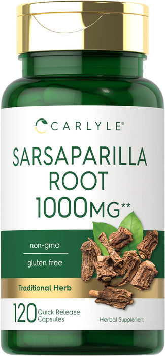 CARLYLE Sarsaparilla Root 1000mg Supplement Capsule - 120 Count