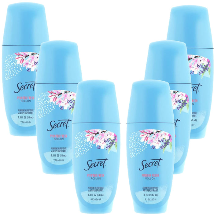 SECRET Original Roll-On Antiperspirant Deodorant 1.8 oz (Pack of 6)