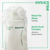 innisfree Green Tea Amino Acid Cleansing Foam, Sulfate Free, Korean Hydrating Face Cleanser with Gentle Foam