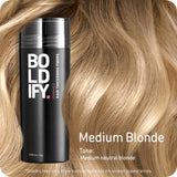 BOLDIFY Hair Fibers (28g) Fill In Fine and Thinning Hair for an Instantly Thicker & Fuller Look - Best Value & Superior Formula -14 Shades for Women & Men - MEDIUM BLONDE