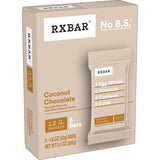 RXBAR Protein Bars, 12g Protein, Gluten Free Snacks, Coconut Chocolate (6 Boxes, 30 Bars)