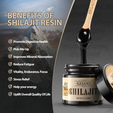 Shilajit Pure Himalayan Organic Shilajit Resin 60 Grams - Natural Shilajit Resin - Gold Grade 100% Shilajit Supplement with 85+ Trace Minerals & Fulvic Acid for Focus & Energy, Immunity