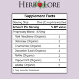 Herb Lore Pregnancy Tea - 60 Servings - First Trimester & Third Trimester Labor Prep Tea for Pregnant Women - Red Raspberry Leaf Tea & Nettle - Supports Occasional Morning Sickness & Sleep Issues *