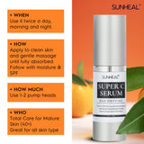 Vitamin Super C Serum for Women over 70, Rapid Anti Aging Serum, Face Lift Cream, Super Hydrates, Softens, Lifts and Firms, Fights Wrinkles, Reduces Dark Spots and Age Spots (60ml-2PCS)