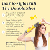 Drybar The Double Shot Oval Blow Dryer Brush | Brush and Blow Dryer in One, Lightweight Blowout Brush for Long Hair and Volume with 3 Temps for Customized Hair Styling