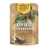 Organic Dried Elderberries, 1 lb Bulk, Immune Boosting, No Additives, Non GMO, No Sugar Added, Wildcrafted, Non-irradiated, Sambucus Nigra, Product of Ukraine, Resealable Bag