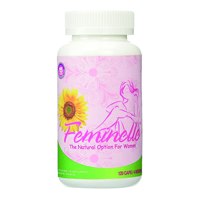 Menopause Supplement for Women FEMINELLE Original Formula - 4 Months Supply Fast PMS & Menopause Relief - Hot Flashes, Trouble Sleeping, Night Sweats, Mood Swings, Weight Gain, Hair Loss, Low Energy