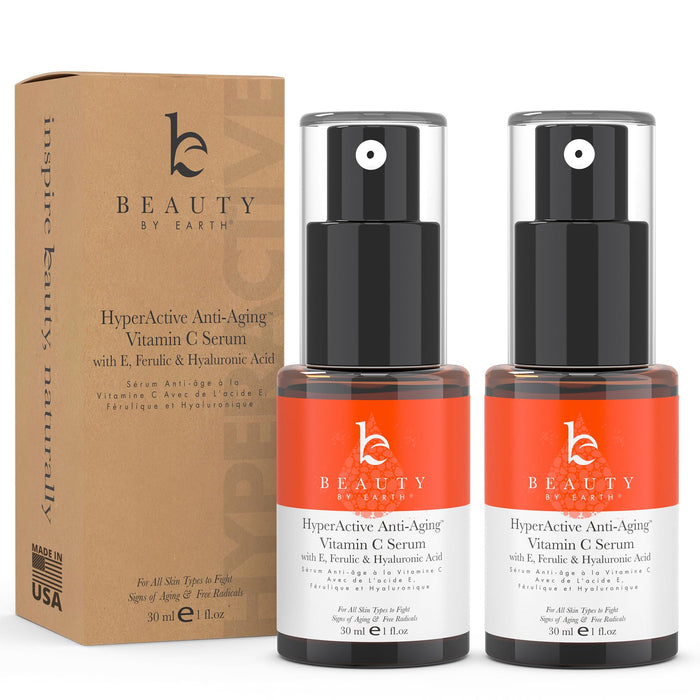 Face Serum - Vitamin C Serum for Face Anti Aging Serum with Hyaluronic Acid & Ferulic Acid Brightening Serum, Anti Wrinkle Serum for Face (2 Fl Oz)