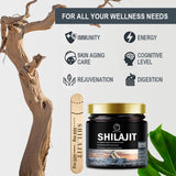 Pure Himalayan Shilajit Resin 600MG, 100% Pure Shilajit 60 Grams, High Potency Shilajit for Immune Support, Energy, Natural Shilajit Supplement with 85+ Trace Minerals & Fulvic Acids Resi