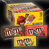 M&M'S Full Size Chocolate Halloween Candy Assortment - 30.58oz/ 18ct Bulk Candy Box