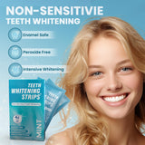 Teeth Whitening Strips for Sensitive White: 42 Pcs Whitener Safe Whitestrip, Enamel Natural Whiten Strip, 30 Minutes Fast-Result Whitened Products for Home Travel Work, 21 Treatments, Mint